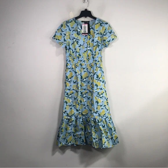 chinese dress ladies French Connection Yellow Embroidered Dress Size S  ReThreads.shop